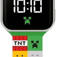 Minecraft MIN4272 Reloj Digital LED para Niño y Niña