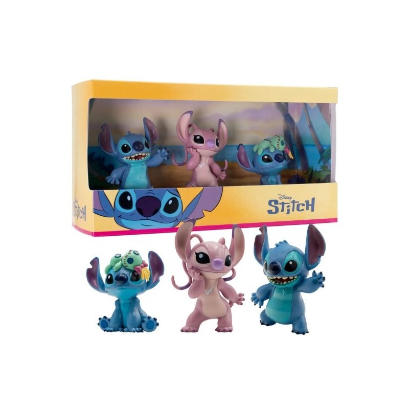 Muñecos Disney Stitch Bullyland Pack 3 Figuras 6–7 cm